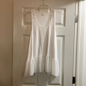 White Racerback Tank